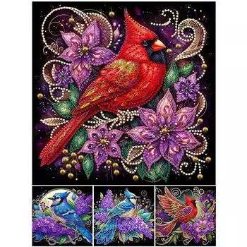 5D-Diamant-Malerei-Set zum Selbermachen teilweise speziell geformt Vogel-Dekorat YXC893