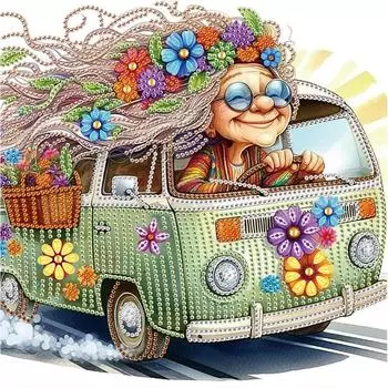 5D-Diamant-Malerei-Set zum Selbermachen teilweise speziell geformter Bohrer alte SYU068