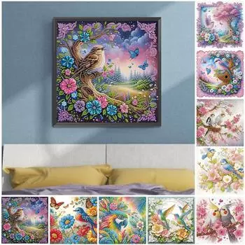 5D-Diamant-Malerei-Set zum Selbermachen teilweise speziell geformt Vogel-Dekorat AT855