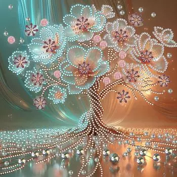 5D-Diamant-Malerei-Set zum Selbermachen teilweise speziell geformt Baumdekoratio CX081