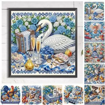 5D-Diamant-Malerei-Set zum Selbermachen teilweise speziell geformt Tierdekoratio CX216