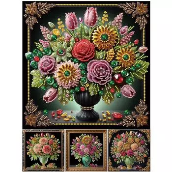 5D-Diamant-Malerei-Set zum Selbermachen teilweise speziell geformter Ваза Борера LY385