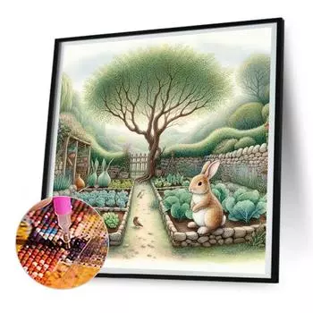 5D-Diamantgemlde zum Selbermachen runder Bohrer Blumen Pflanzen Dekor Kunsthand