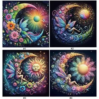 5D-Diamantgemlde zum Selbermachen Runder Bohrer Feen-Set Heimdekoration Kunstha sz5612