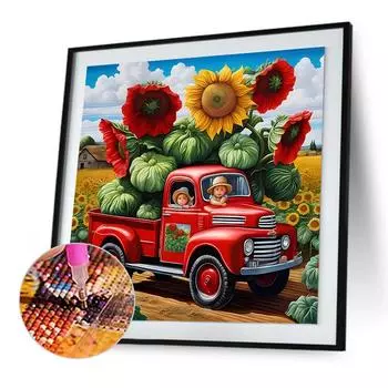 5D-Diamantgemlde zum Selbermachen Runder Bohrer Garten-Set Heimdekoration Kunst ZSH889