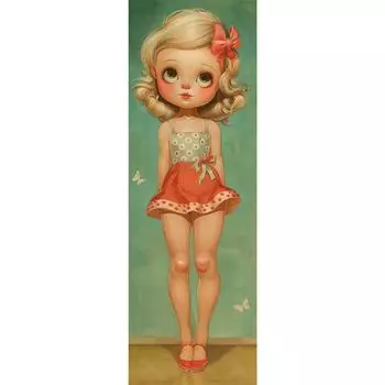 5D-Diamantgemlde zum Selbermachen Runder Bohrer Mdchen-Set Heimdekoration Kuns A9588