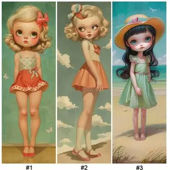 5D-Diamantgemlde zum Selbermachen Runder Bohrer Mdchen-Set Heimdekoration Kuns A9588