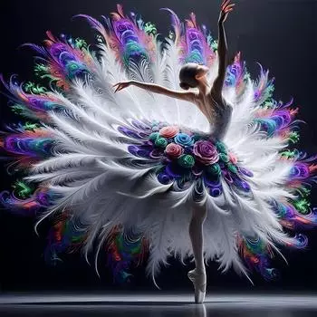 5D-Diamantgemlde zum Selbermachen Runder Bohrer Mdchen-Set Heimdekoration Kuns ZSH1111