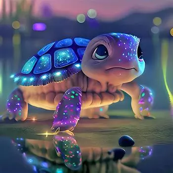 5D-Diamantgemlde zum Selbermachen runder Bohrer Schildkrten-Set Heimdekoration