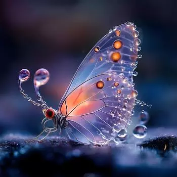 5D-Diamantgemlde zum Selbermachen runder Bohrer Schmetterlings-Set Heimdekorati