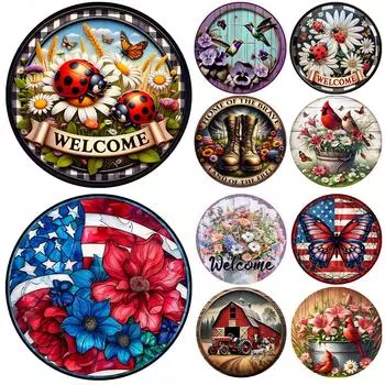 5D-Diamantgemlde zum Selbermachen Runder Bohrer Tier-Set Heimdekoration Kunstha ZSH609