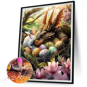 5D-Diamantgemlde zum Selbermachen Runder Bohrer Tier-Set Heimdekoration Kunstha sz6170