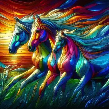 5D-Diamantgemlde zum Selbermachen Runder Bohrer Tier-Set Heimdekoration Kunstha BJ196