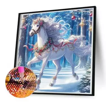 5D-Diamantgemlde zum Selbermachen Runder Bohrer Tierlandschaft Dekor Kunsthandw E3918