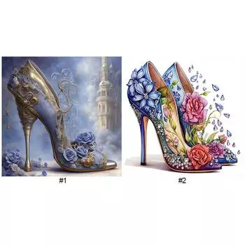 5D-Diamantgemlde zum Selbermachen Runder Bohrer Высокий каблук Heimdekoration Kunsth NH4343