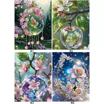 5D-диамантная краска для сельберной ткани, специальная форма Blumendekoration 3 GSYX510