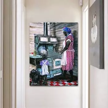 5d Diy африканские люди Алмазная картина Кристалл Картина Алмазная мозаика Полный круглый дрель Вышивка 20X30CM