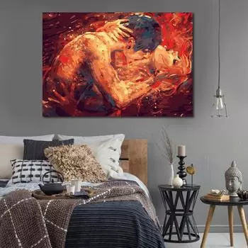 5d Diy Алмазная картина Абстрактный поцелуй любовника краска с алмазной картиной Вышивка Мозаика Горный хрусталь 20X30CM