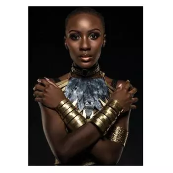 5D Diy Алмазная картина Африканская женщина Алмазная вышивка Крестом Домашний декор Подарки ручной работыjavascript: Round 20x30cm