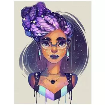 5D Diy Алмазная картина Африканские женщины Полный круглый дрель Алмазная вышивка Мозаика Вышивка крестом 20X30CM