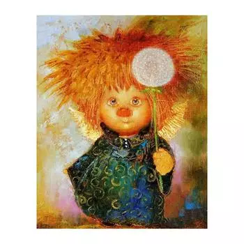 5D Diy Алмазная картина Афро Малыш Алмазная вышивка Крестом Домашний декор Подарки ручной работы Round 20x30cm