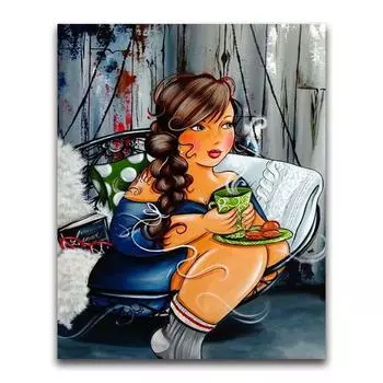 5D DIY Алмазная картина Алмазная вышивка крестом Горный хрусталь Мозаика Картина Diy Украшение дома 20X30CM