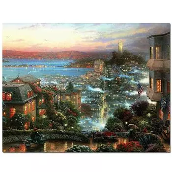 5D Diy Алмазная картина Америка Кинкейд пейзаж Алмазная мозаика Алмазная вышивка 20X30CM