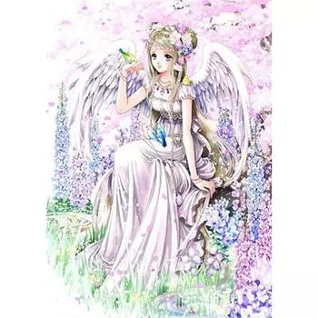 5D Diy Алмазная картина Ангел Девушка Алмазная вышивка Крестом Домашний декор Подарки ручной работы Round 20x30cm