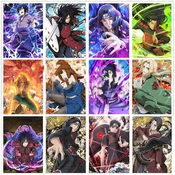 5D Diy Алмазная картина Аниме Алмазная вышивка Плакат Комплект Мозаика Знаменитости Какаши Саске Украшение дома Full Round 20x25CM