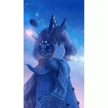 5D DIY Алмазная картина Аниме Музыка Девушка Алмазная вышивка Полный набор мозаики Вышивка крестом Домашний декор Подарки ручной работы Round 20x30cm