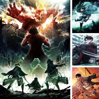 5D DIY Алмазная картина Аниме Воин Алмазная вышивка Набор для вышивки крестом Полный горный хрусталь Мозаика Домашний декор Round 20x30cm