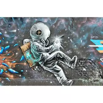 5D DIY Алмазная картина Астронавт 3D Алмазная вышивка Крестом Мозаика Горный хрусталь Домашний декор 20X30CM