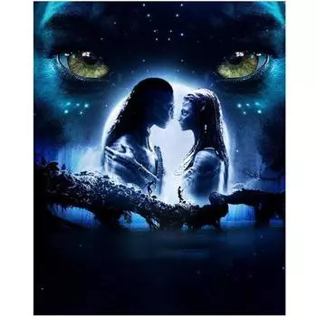 5d Diy Алмазная картина Аватар Круглая дрель Мозаика Вышивка крестом Алмазная вышивка 20X30CM