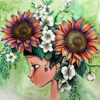 5D DIY Алмазная картина Бабочка Девушка Вышивка Крестом 3D Домашний Декор Подарок 30X30CM