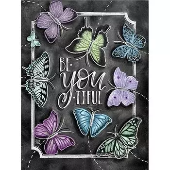 5D DIY Алмазная картина Бабочка Животное Полный круглый Алмазная вышивка Крестиком Алмаз 20*30 cm