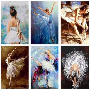 5D Diy Алмазная картина Балерина, круглый бриллиант, набор для вышивки крестом, Алмазная вышивка, мозаика, балерина, украшение дома, искусство Full Round 20x30CM