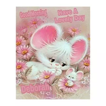 5D Diy Алмазная картина Белая мышь Алмазная вышивка Крестом Домашний декор Подарки ручной работы Round 20x30cm