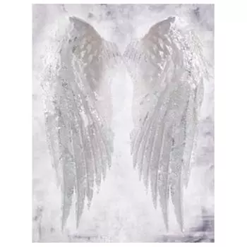 5D DIY Алмазная картина Белые крылья Алмазная вышивка Наборы для вышивки крестом Домашний декор Подарки ручной работы Round 20x30cm