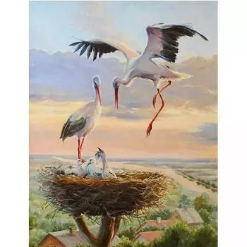 5D Diy Алмазная картина Белый журавль Алмазная вышивка Крестом Домашний декор Подарки ручной работы Round 20x30cm
