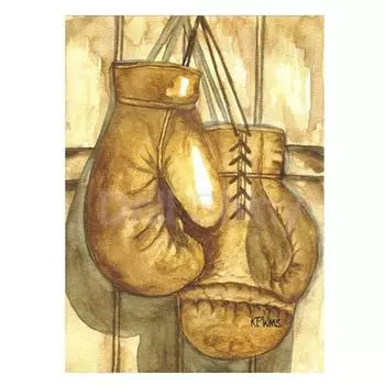 5D Diy Алмазная картина Боксерские перчатки Алмазная вышивка Крестом Домашний декор Подарки ручной работыjavascript: Round 20x30cm