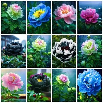 5D DIY Алмазная картина Букет Полный Круглый Алмазная вышивка Горный хрусталь Картина Алмазная мозаика Ручная работа Домашний Декор Подарок Full Round 20x30CM