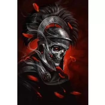 5D DIY Алмазная картина Череп Адмирал Вышивка Крестом Мозаика Горный хрусталь Хэллоуин Декор Подарок 20X30CM