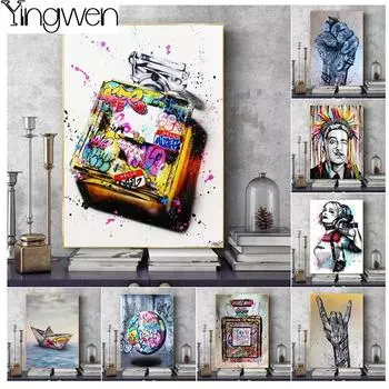 5D DIY Алмазная картина Цветная фигура Картина маслом Алмазная вышивка Набор для вышивки крестом Полный горный хрусталь Мозаика Домашний декор Round 20x30cm