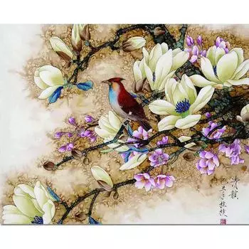 5D DIY Алмазная картина Цветочная вышивка Крестом 20X30CM