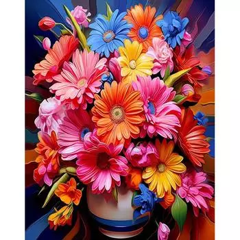 5D DIY Алмазная картина Цветочная вышивка крестом Набор Полный квадрат Круглый Алмазная мозаика Фэнтези Цветок Домашний декор Full Round 20x30CM