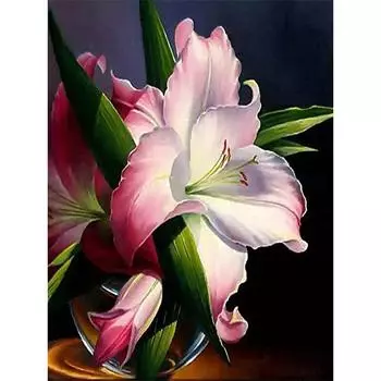 5D DIY Алмазная картина Цветок Алмазная картина Вышивка крестом Домашнее украшение Подарок 20X30CM