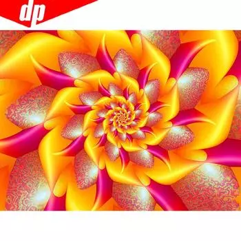 5D DIY Алмазная картина Цветок Полный круглый Вышивка Продажа Картина Горный хрусталь Алмаз 20X30