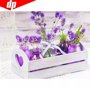 5D DIY Алмазная картина Цветок Полный круглый Вышивка Продажа Горный хрусталь Картинки 20X30