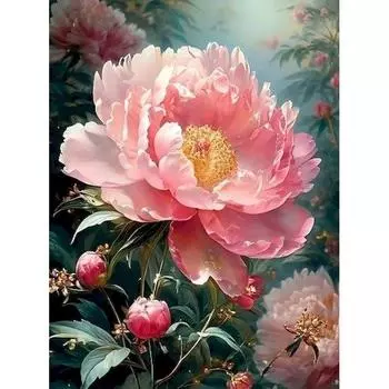 5D DIY Алмазная картина Цветок Вышивка крестом Мозаика Алмазная вышивка Роза Подсолнух Полный круглый Стразы Home Dec Full Round 20x30CM светло-серый