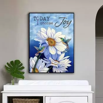 5D DIY Алмазная картина «Цветы и птицы» Набор для вышивки крестом Мозаика Алмазная вышивка Роза Полный круглый/квадратный дрель Украшение дома Round 30x40cm